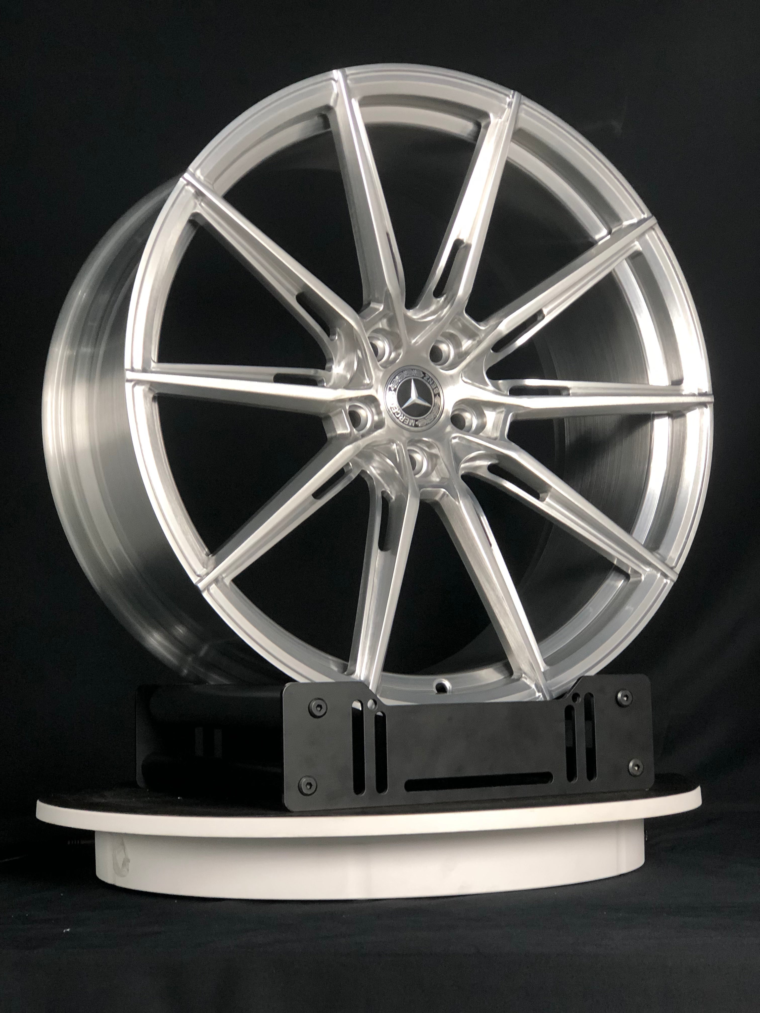 Lightweight WheelWorkCustoms RC3 EVO performance wheel with a sleek design and metallic finish, shown in a close-up image.