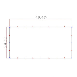 Garage Lighting (Linearllume Series) Single Bordered LED Lighting System