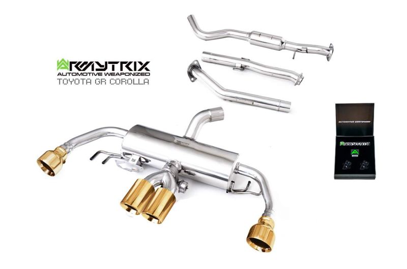 Armytrix Stainless Steel Valvetronic Cat Back Exhaust System Toyota GR Corolla GZEA14 23+