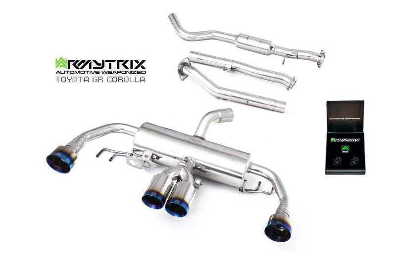 Armytrix Stainless Steel Valvetronic Cat Back Exhaust System Toyota GR Corolla GZEA14 23+