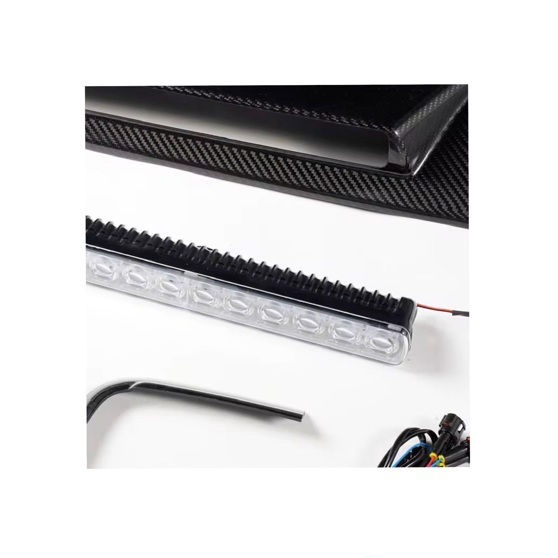 Mercedes Benz G Class BRABUS Style Roof Spoiler With Light (2019-2024) W464 Dry Carbon Fibre