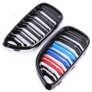 BMW F22 F23 2 Series | F87 M2 Dual Slat Front Grille Gloss Black + M Colours