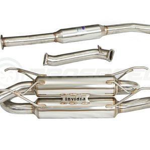 Invidia R400 70mm Cat Back Exhaust w/Rolled Ti Tips - Subaru BRZ & Toyota 86 12-21, 22+