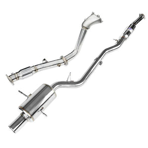 Invidia G200 Turbo Back Exhaust w/Hyperflow Down Pipe, Ti Rolled Tip - Subaru Forester XT SG 03-08