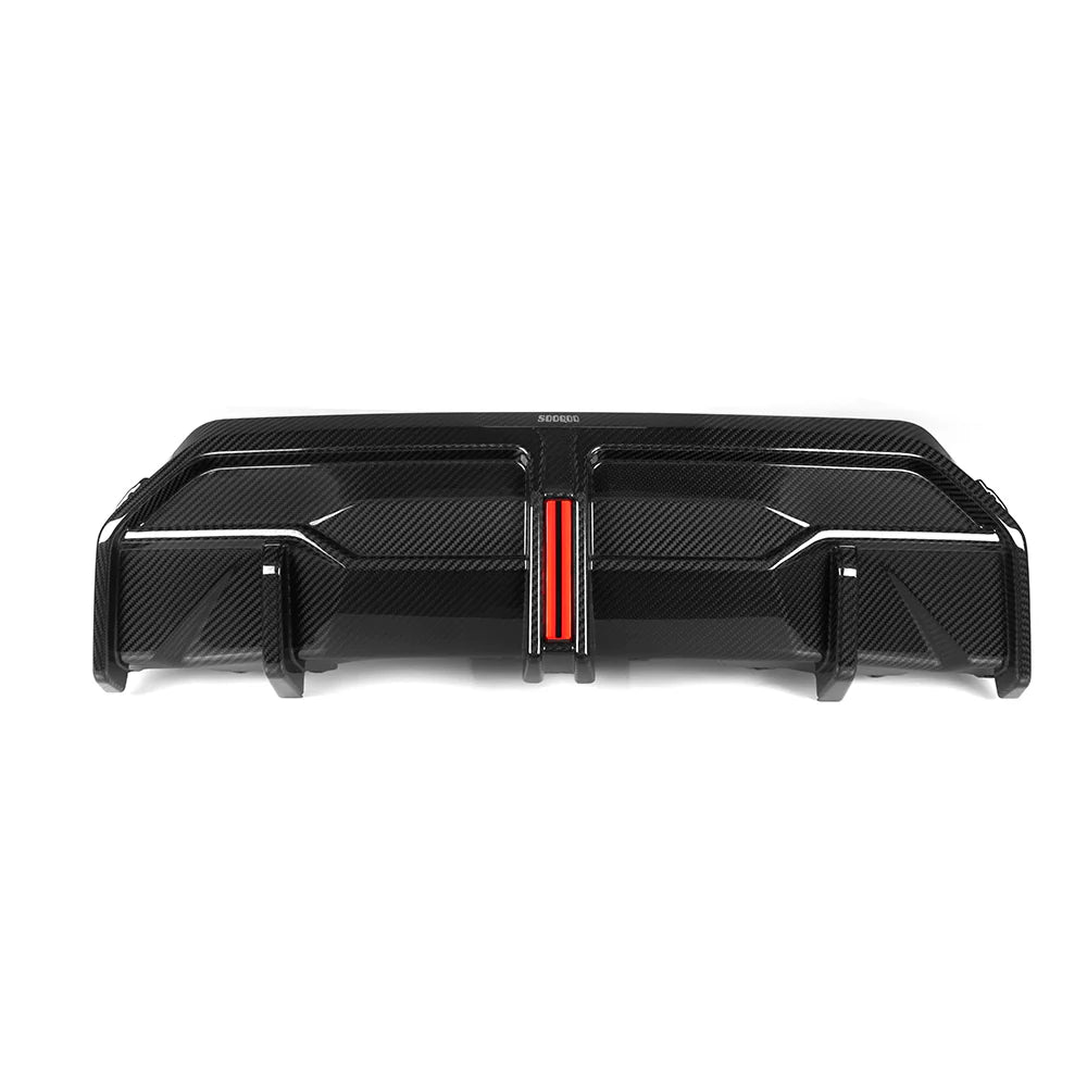 Sooqoo Pre Pregged Dry Carbon Fiber Rear Diffuser for BMW 2 Series G42 2022+