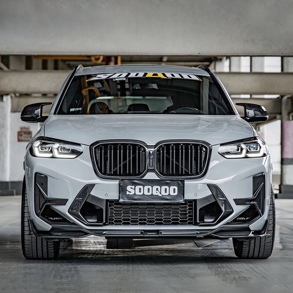 Sooqoo Pre Pregged Dry Carbon Fiber Side Vents for BMW X3M F97 LCI 2022+