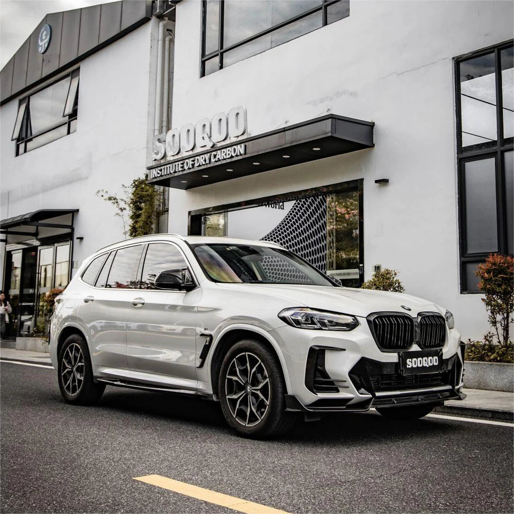 Sooqoo Pre Pregged Dry Carbon Fiber Front Lip Type A for BMW X3 G01 LCI / X4 G02 LCI 2022+