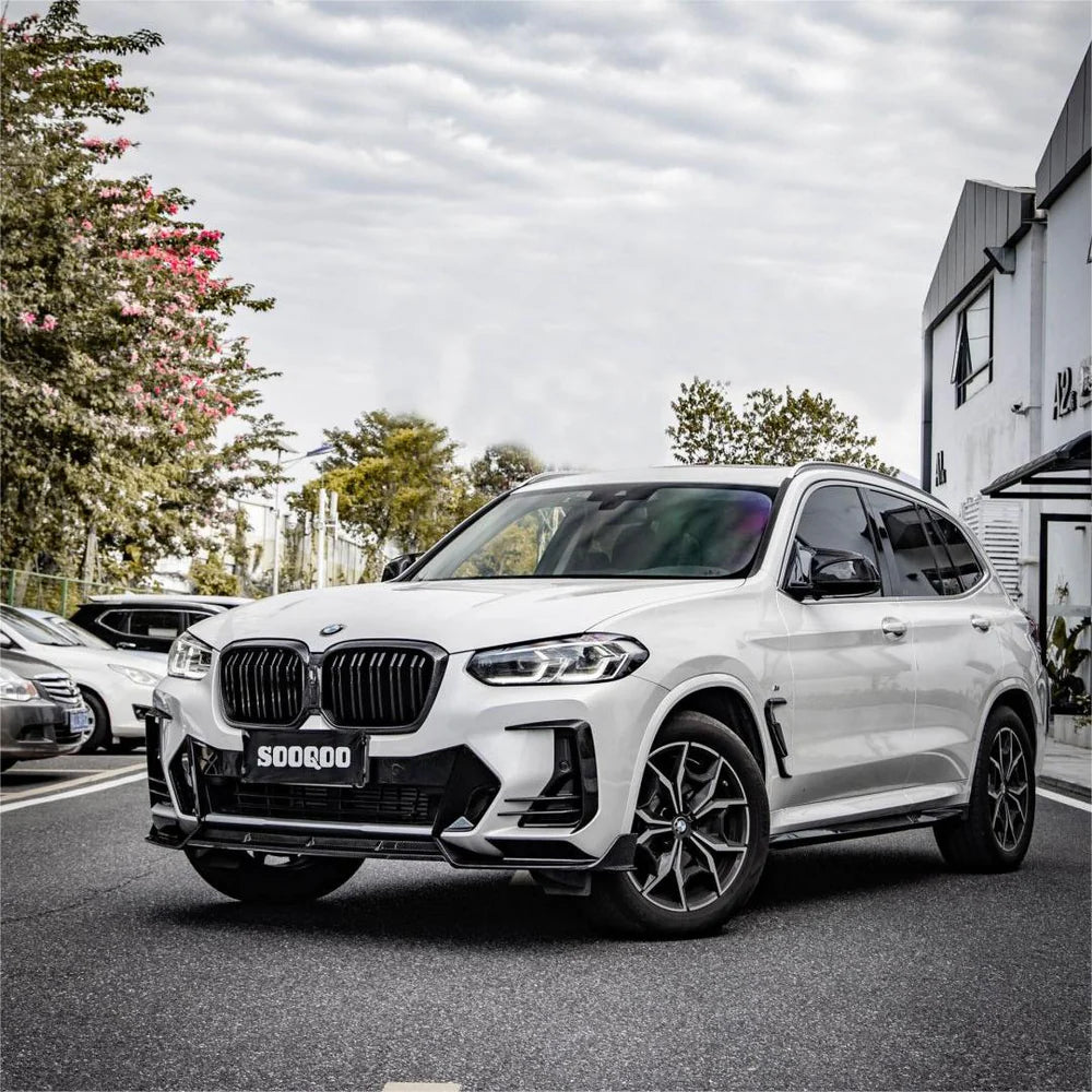 Sooqoo Pre Pregged Dry Carbon Fiber Front Lip Type A for BMW X3 G01 LCI / X4 G02 LCI 2022+