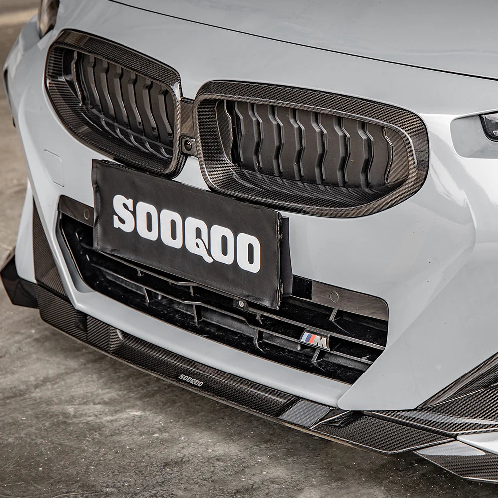Sooqoo Pre Pregged Dry Carbon Fiber Front Lip for BMW 2 Series G42 2022+
