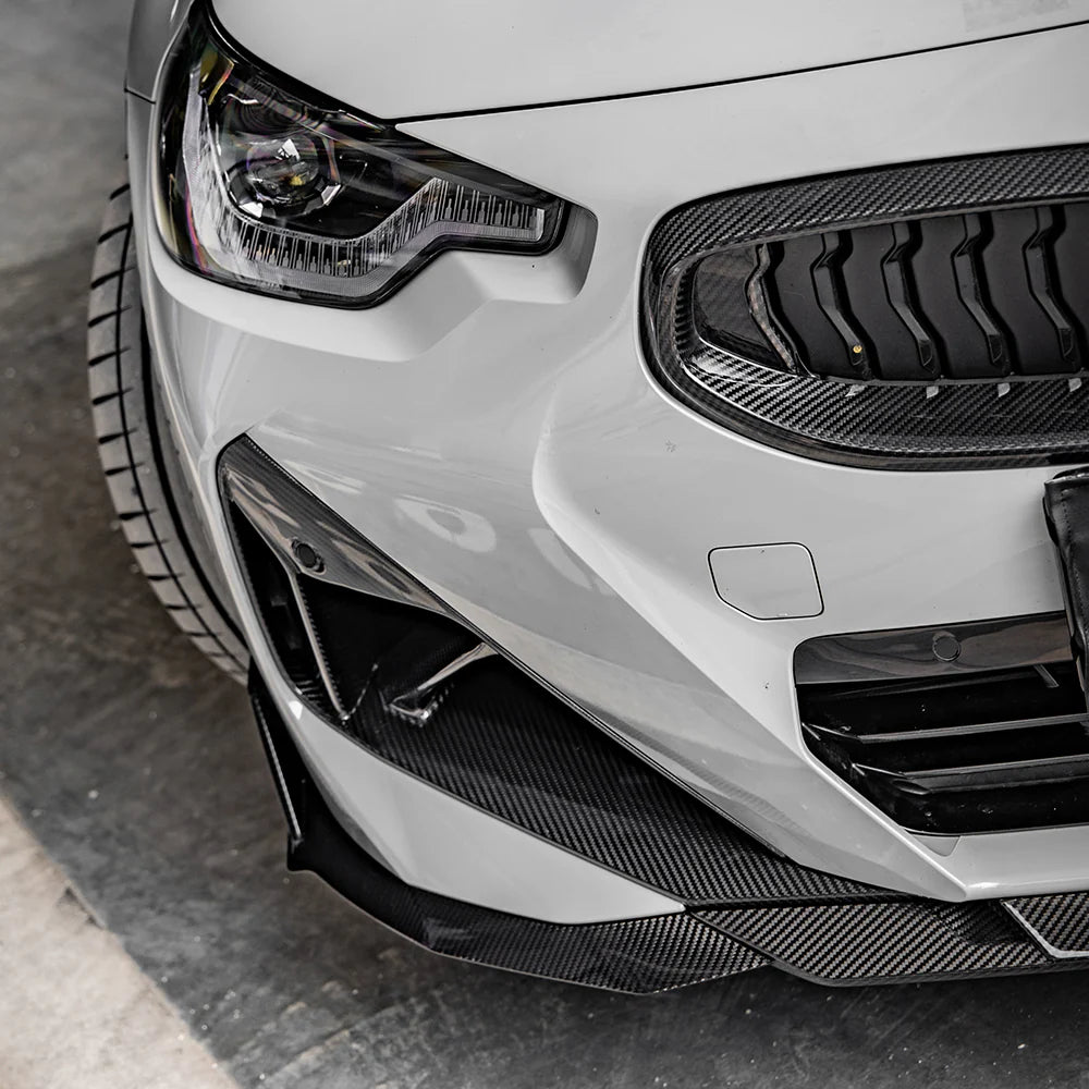 Sooqoo Pre Pregged Dry Carbon Fiber Front Lip for BMW 2 Series G42 2022+