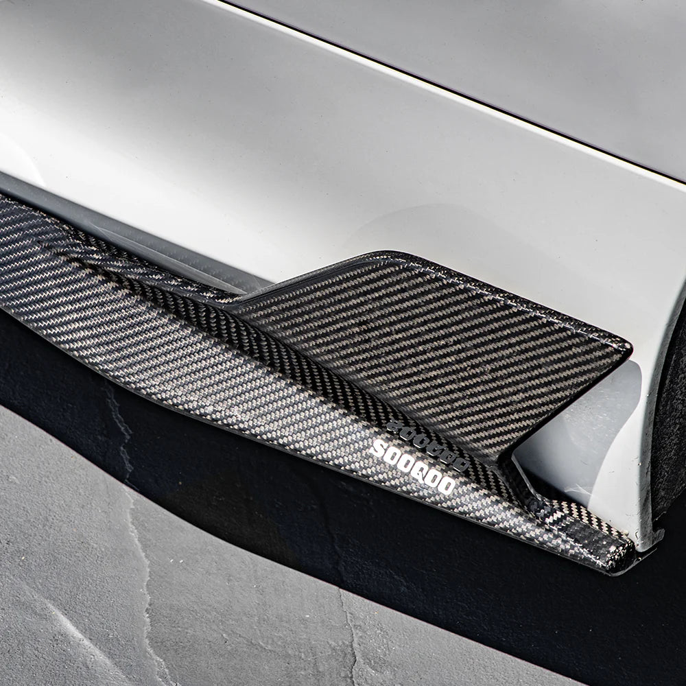 Sooqoo Pre Pregged Dry Carbon Fiber Side Skirt for BMW 8 Series G14 G15