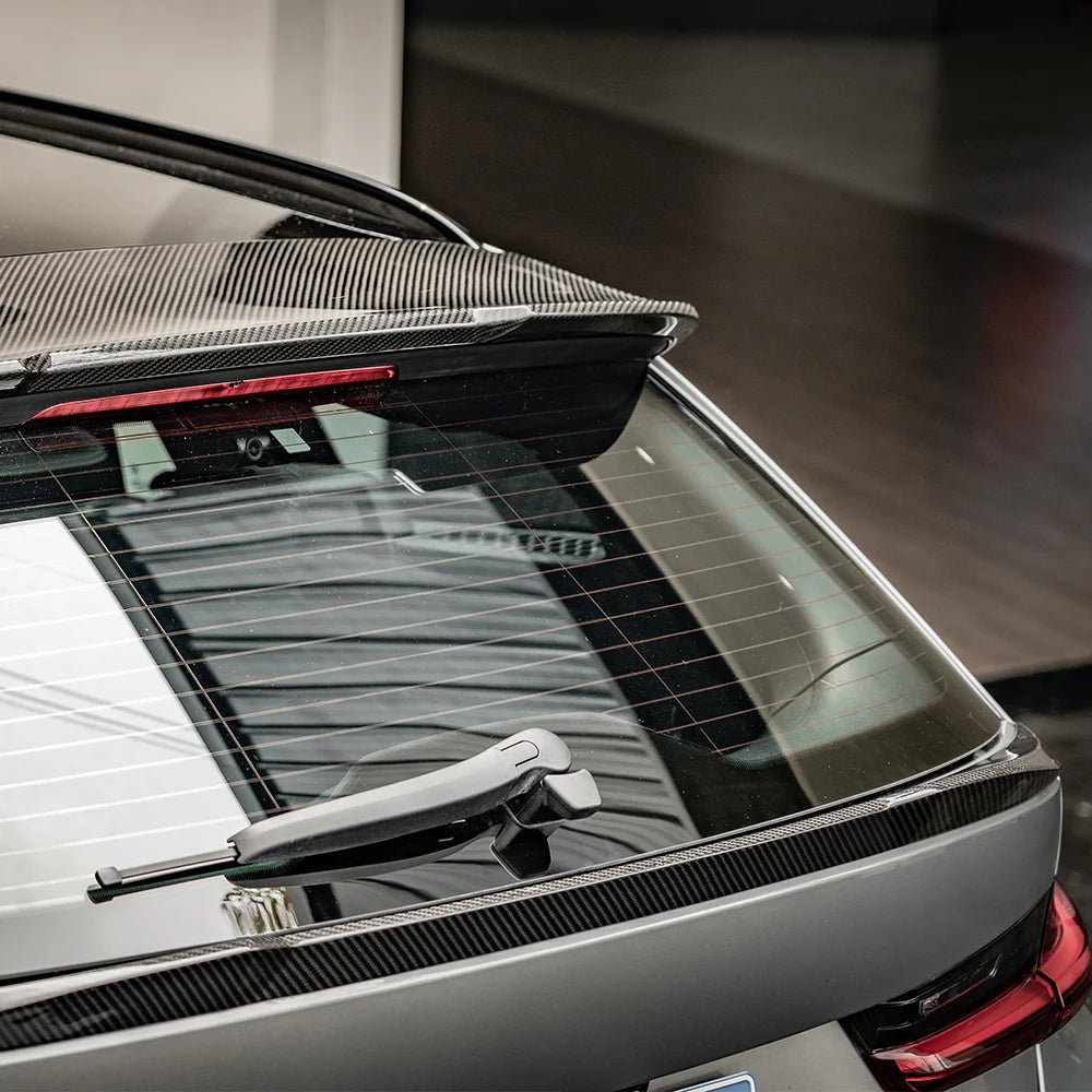 Sooqoo Pre Pregged Dry Carbon Mid Spoiler for BMW 3 Series G21 / M3 G81 Wagon 2019+
