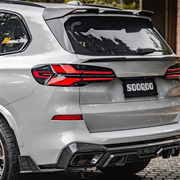 Sooqoo Pre Pregged Dry Carbon Fiber Diffuser for BMW X5 G05