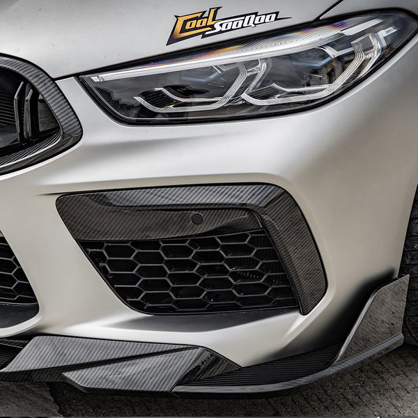 Sooqoo Pre Pregged Dry Carbon Fiber Front Lip for BMW M8 F91 F92 F93