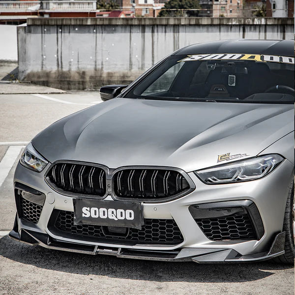 Sooqoo Pre Pregged Dry Carbon Fiber Front Lip for BMW M8 F91 F92 F93