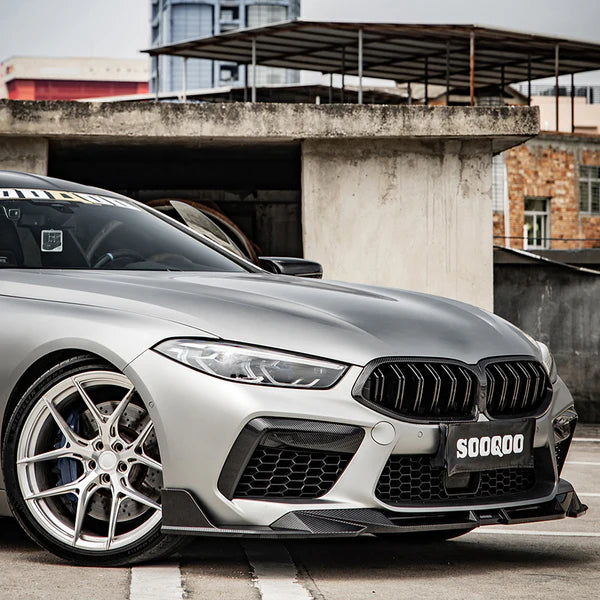 Sooqoo Pre Pregged Dry Carbon Fiber Front Lip for BMW M8 F91 F92 F93