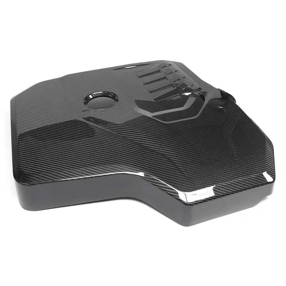 A90 Toyota Supra B48 Carbon Fibre Engine Cover - Nine Motorsport