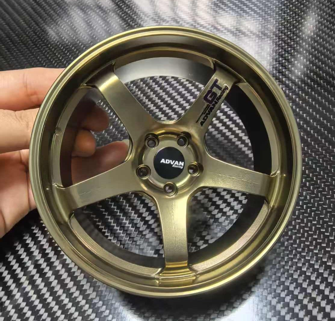Advan GT Style 10cm Die-Cast Aluminium Mini Wheel Collectible