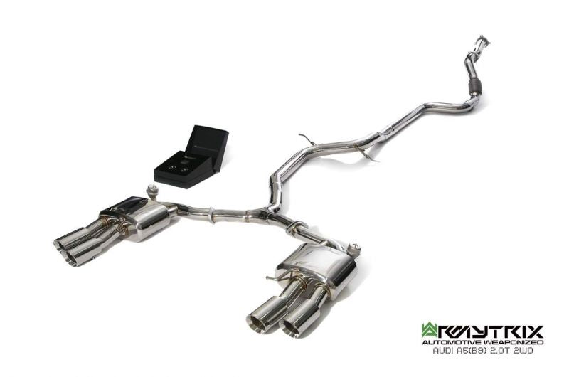 Armytrix Stainless Steel Valvetronic Cat Back Exhaust System Audi A5 B9 Coupe 2WD 16+