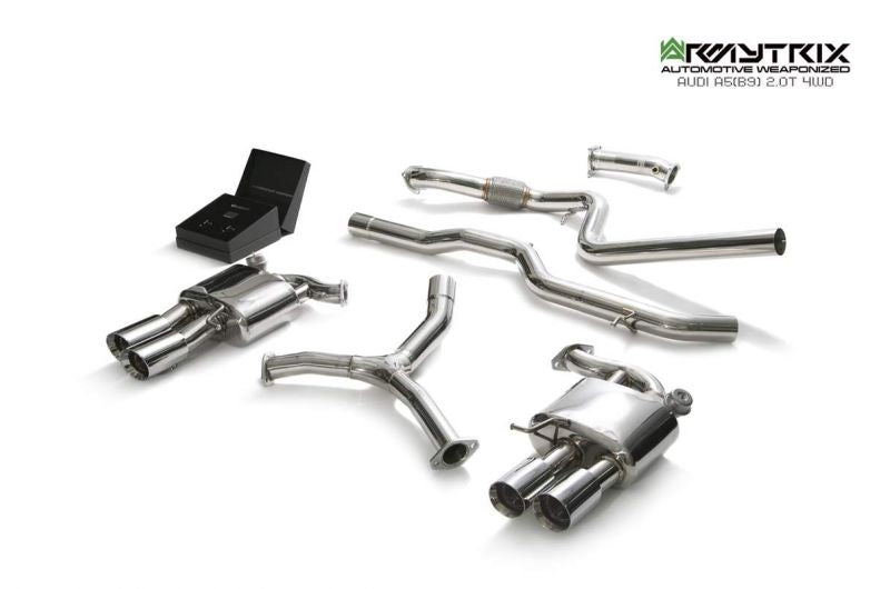 Armytrix Stainless Steel Valvetronic Cat Back Exhaust System Audi A5 B9 Coupe AWD 16+