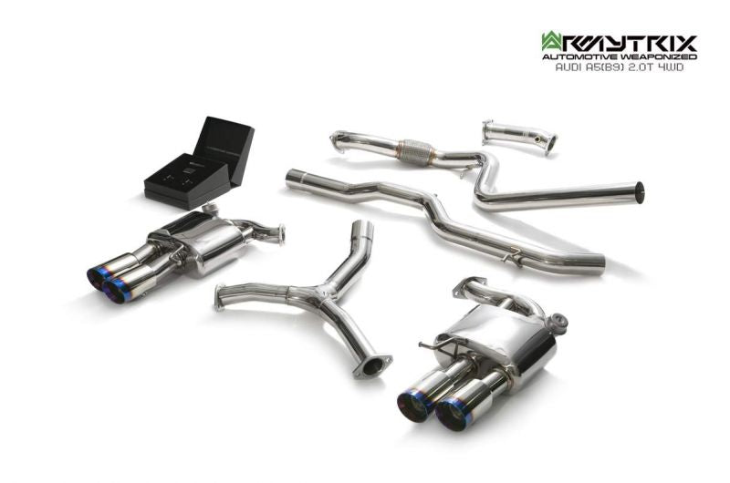Armytrix Stainless Steel Valvetronic Cat Back Exhaust System Audi A5 B9 Coupe AWD 16+