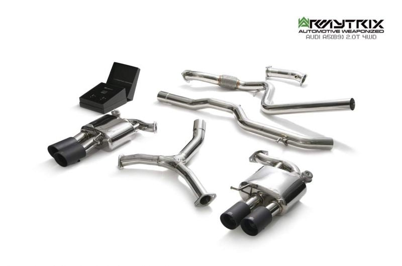 Armytrix Stainless Steel Valvetronic Cat Back Exhaust System Audi A5 B9 Coupe AWD 16+