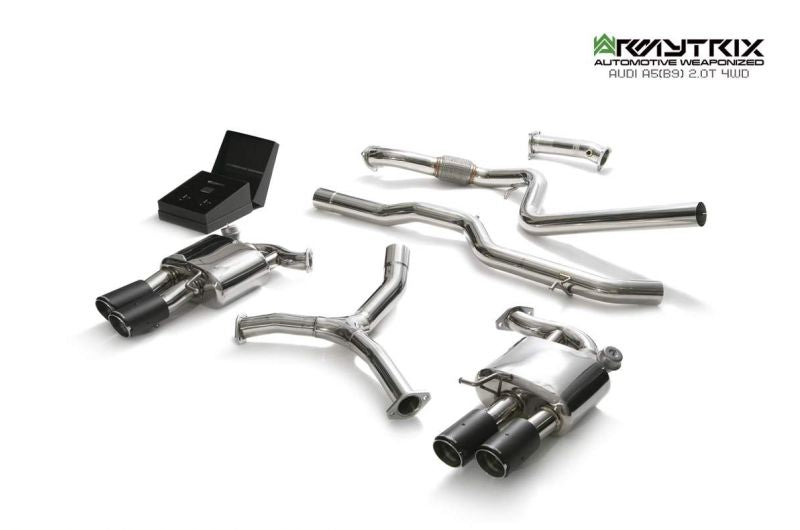 Armytrix Stainless Steel Valvetronic Cat Back Exhaust System Audi A5 B9 Coupe AWD 16+