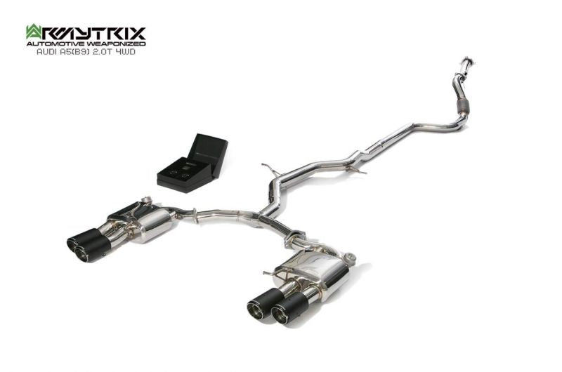 Armytrix Stainless Steel Valvetronic Cat Back Exhaust System Audi A5 B9 Coupe AWD 16+