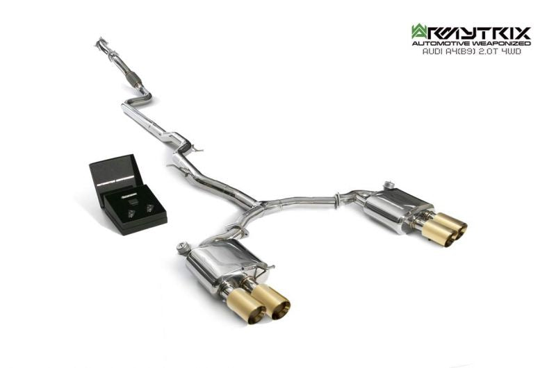 Armytrix Stainless Steel Valvetronic Cat Back Exhaust System Audi A5 B9 Coupe AWD 16+