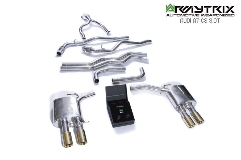 Armytrix Stainless Steel Valvetronic Cat Back Exhaust System Audi A6/A7 C8 Avant / Sportback 18+