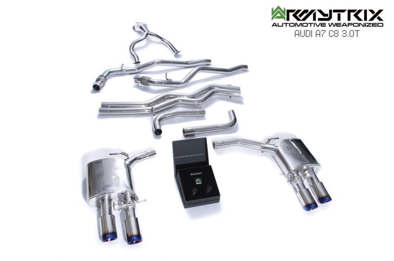Armytrix Stainless Steel Valvetronic Cat Back Exhaust System Audi A6/A7 C8 Avant / Sportback 18+