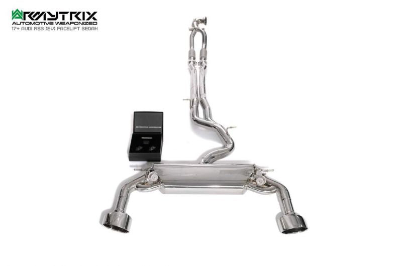Armytrix Stainless Steel Valvetronic Cat Back Exhaust System Audi RS3 8V Sedan 17-20