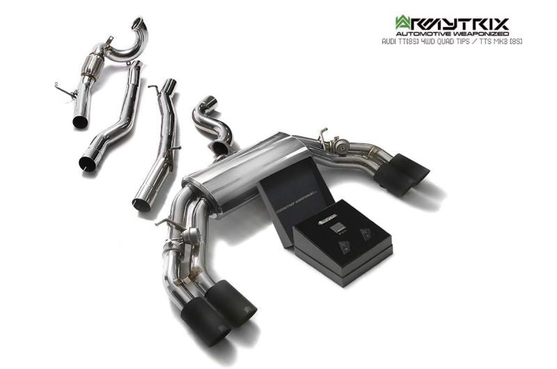 Armytrix Stainless Steel Valvetronic Cat Back Exhaust System Audi TTs 8S AWD 14+