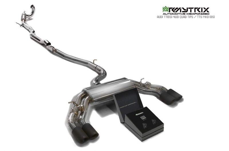 Armytrix Stainless Steel Valvetronic Cat Back Exhaust System Audi TTs 8S AWD 14+