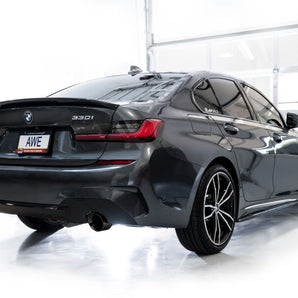 AWE 19-23 BMW 330i / 21-23 BMW 430i Base G2X Touring Axle Back Exhaust - Diamond Black