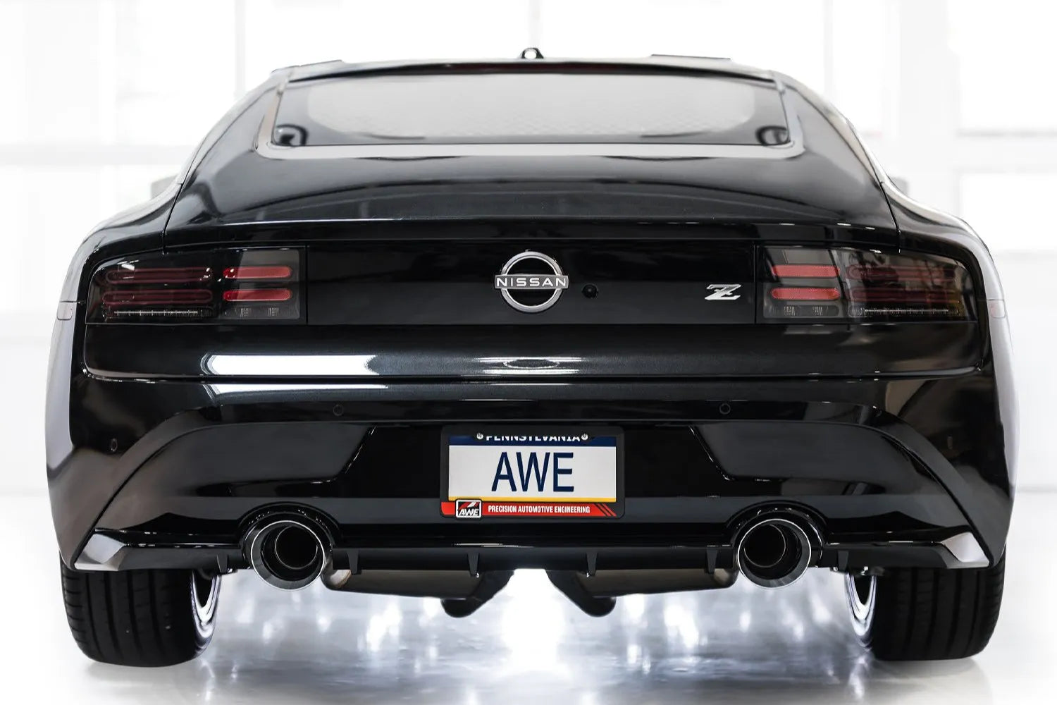 AWE 2023 Nissan Z RZ34 RWD Track Edition Catback Exhaust System w/ Chrome Silver Tips