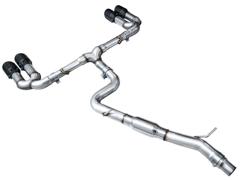AWE 22-24 Audi 8Y S3 Track Edition Exhaust - Diamond Black Tips