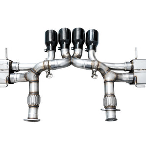 AWE 2023 C8 Corvette Z06 SwitchPath Cat-Back Exhaust - Diamond Black Tips