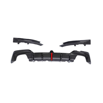 BMW 3 Series G20 KBR style Carbon fiber rear diffuser with lamp (19 - 22) - Nine Motorsport