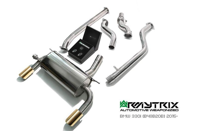 Armytrix Stainless Steel Valvetronic Cat Back Exhaust System BMW 3 Series F30/F31/ 4 Series F32/F36 15-18 (B48 Engines)