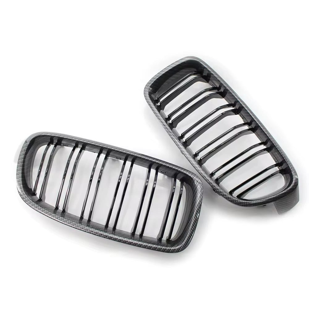 BMW 3/4 Series Carbon Style Front Grille - Nine Motorsport