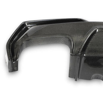 BMW 4 Series G22 G23 Carbon Fibre Rear Diffuser With Lamp (20 - 23) - Nine Motorsport