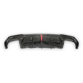 BMW 4 Series G22 G23 Carbon Fibre Rear Diffuser With Lamp (20 - 23) - Nine Motorsport