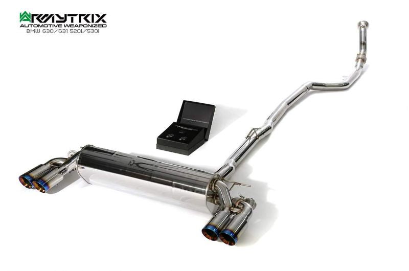 Armytrix Stainless Steel Valvetronic Cat Back Exhaust System BMW 520i/530i/530Xi G30/G31 17+