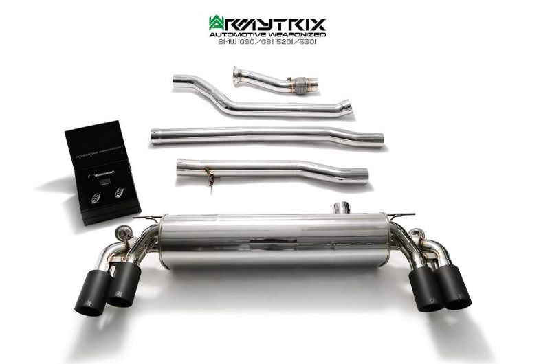Armytrix Stainless Steel Valvetronic Cat Back Exhaust System BMW 520i/530i/530Xi G30/G31 17+