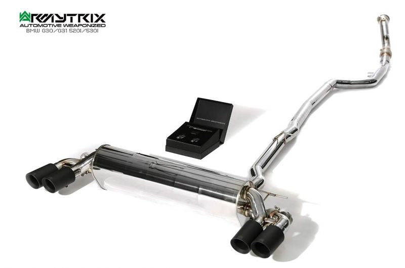 Armytrix Stainless Steel Valvetronic Cat Back Exhaust System BMW 520i/530i/530Xi G30/G31 17+