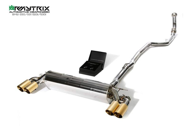 Armytrix Stainless Steel Valvetronic Cat Back Exhaust System BMW 520i/530i/530Xi G30/G31 17+