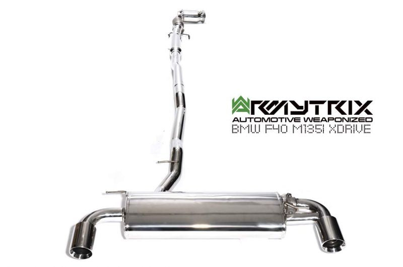 Armytrix Stainless Steel Valvetronic Cat Back Exhaust System BMW M135i xDrive F40 OPF 19+