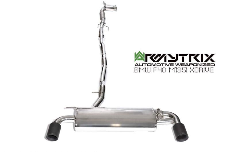 Armytrix Stainless Steel Valvetronic Cat Back Exhaust System BMW M135i xDrive F40 OPF 19+