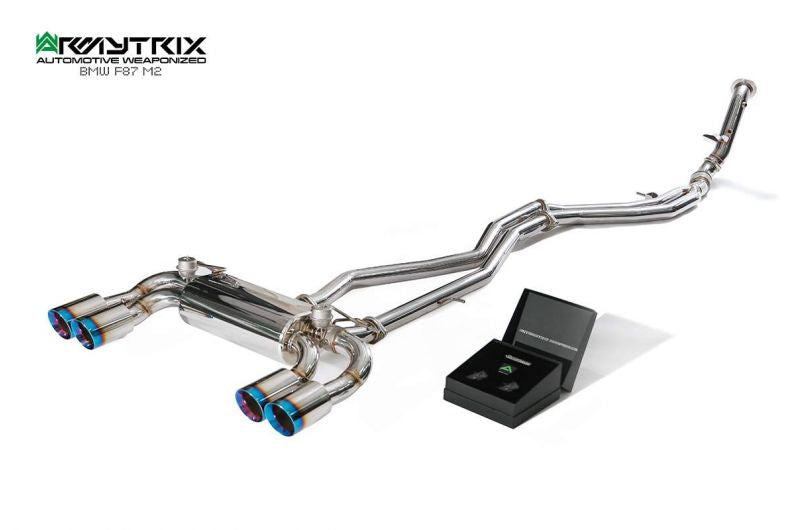 Armytrix Stainless Steel Valvetronic Cat Back Exhaust System BMW M2 Competition F87 19+